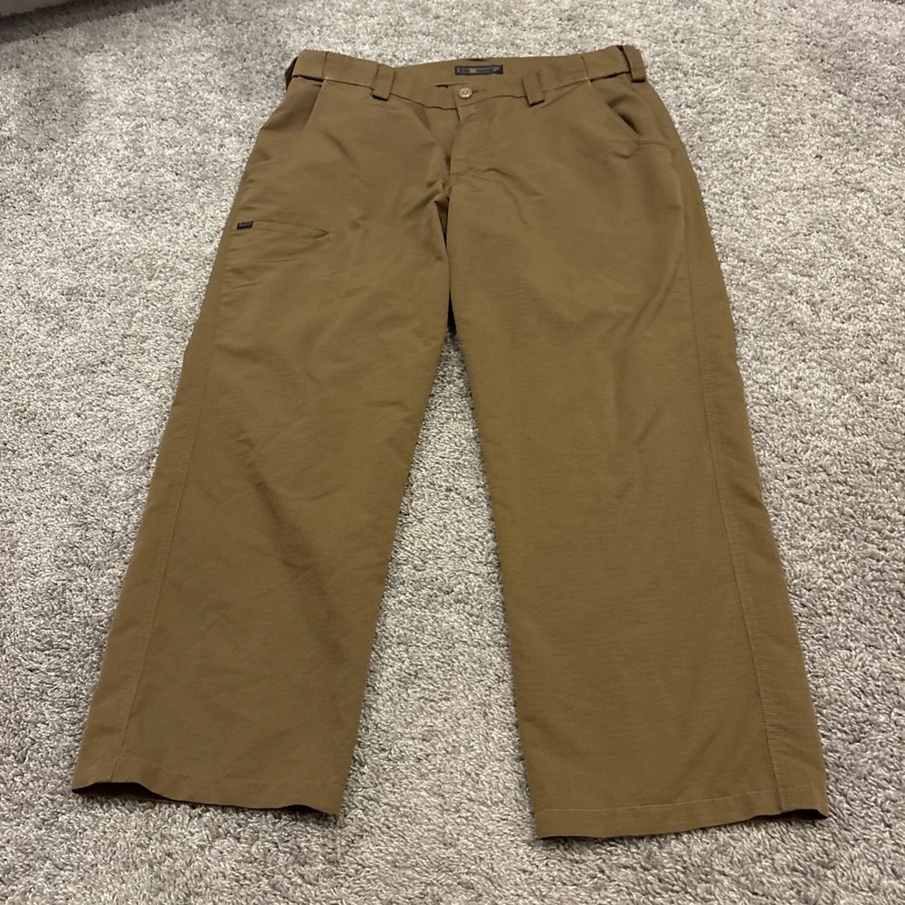 5.11 Tactical Fast-Tac Urban Pants Coyote Brown 36x27 74461 Stretch Work EMS
